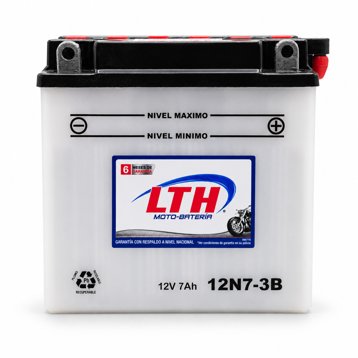 Batería LTH 12N7-3B Convencional 12V 7Ah 70 CCA para Motocicleta