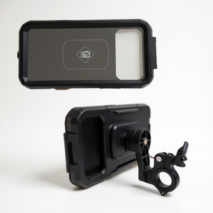 PORTA CELULAR IMPERMEABLE CON BASE PARA MANUBRIO