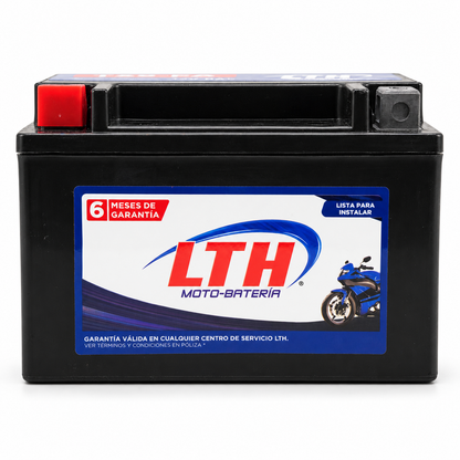 Batería LTH TX9-FA / YTX9 AGM 12V 8Ah 120 CCA para Motocicleta