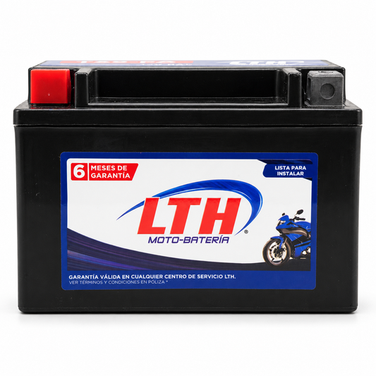 Batería LTH TX9-FA / YTX9 AGM 12V 8Ah 120 CCA para Motocicleta