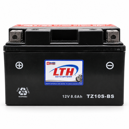 Batería LTH TZ10S-BS / YTZ10S AGM 12V 8.6Ah 160 CCA para Motocicleta