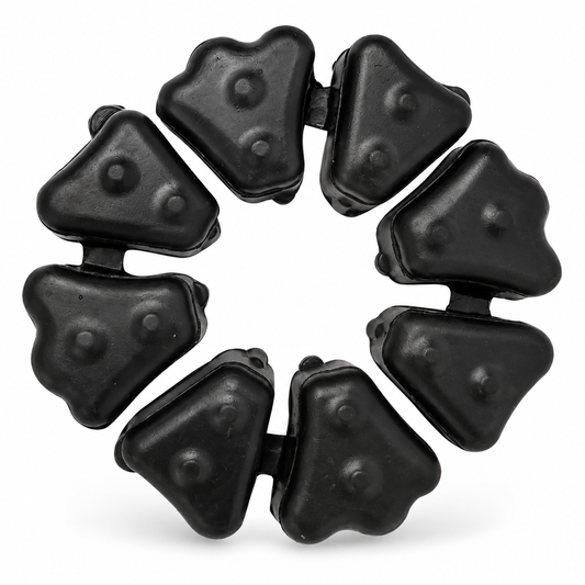Kit 2 Juegos de Gomas de Impacto ELITE para Honda GL150 Cargo, CB190R y CBF125 Twister
