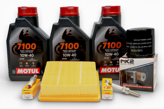 KIT AFINACIÓN CF MOTO NK450 MT450 MOTUL 7100 10W40 BUJÍA NGK