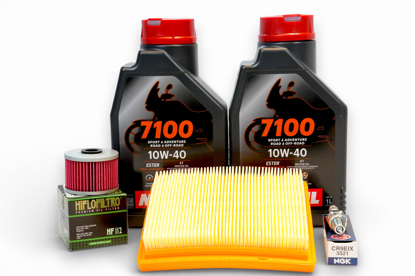 KIT AFINACIÓN CF MOTO NK250 SR250 MOTUL 7100 10W40 BUJIA NGK