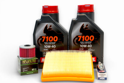 KIT AFINACIÓN CF MOTO NK250 SR250 MOTUL 7100 10W40 BUJIA NGK