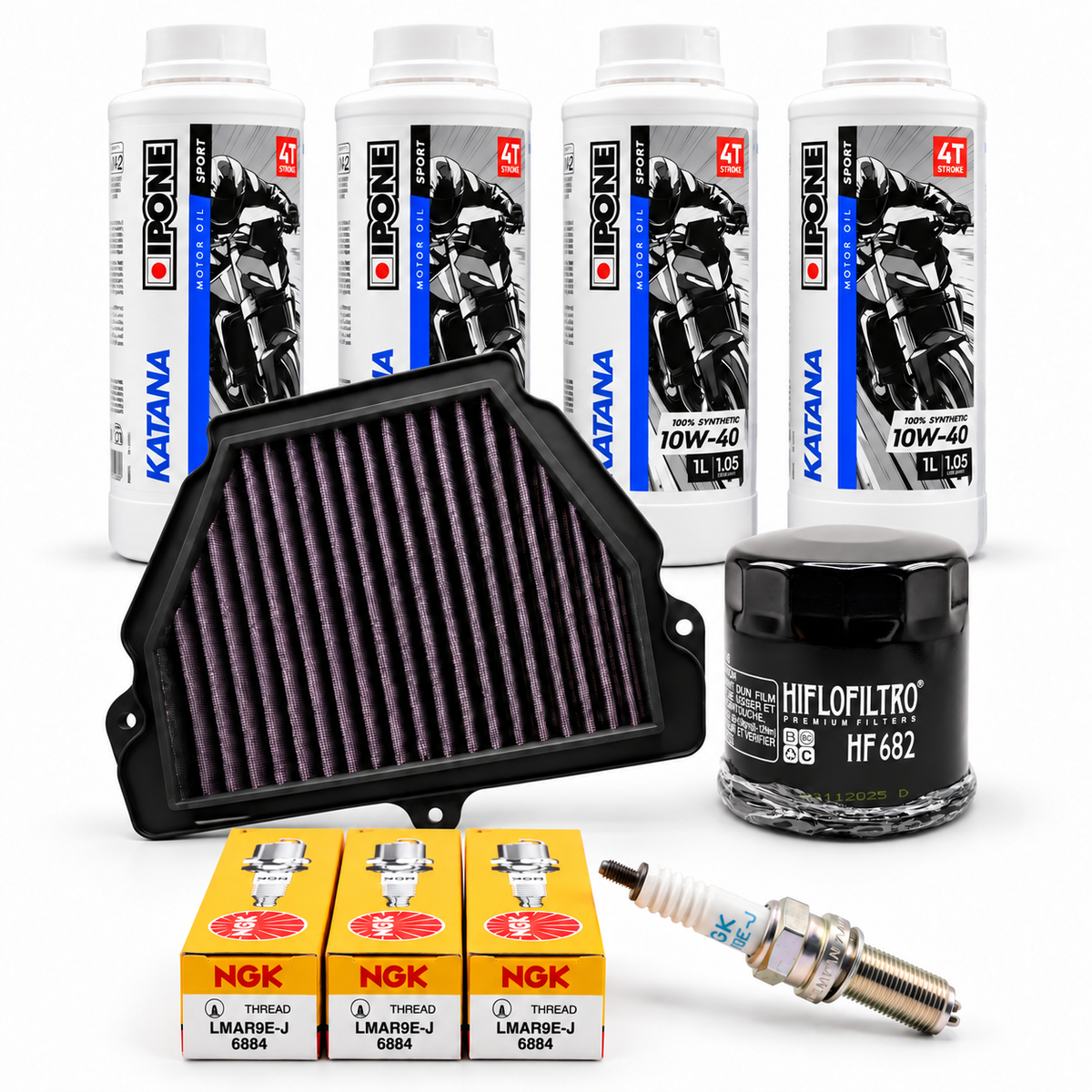 Kit de Afinación CFMOTO 675NK / 675SR / 675SR-R 2024-2026 con Ipone Katana 10W40
