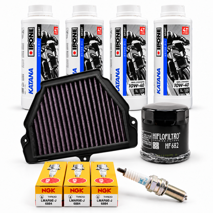 Kit de Afinación CFMOTO 675NK / 675SR / 675SR-R 2024-2026 con Ipone Katana 10W40