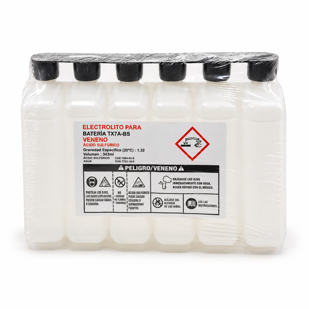 Batería LTH TX7A-BS / YTX7A AGM 12V 6Ah 90 CCA para Motocicleta