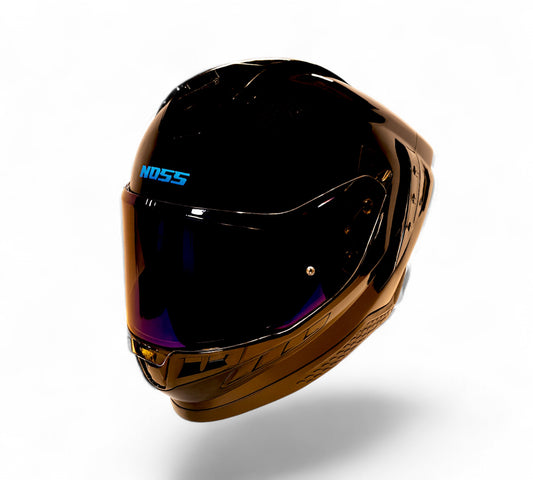 CASCO NOSS NS-806 NEGRO BRILLOSO