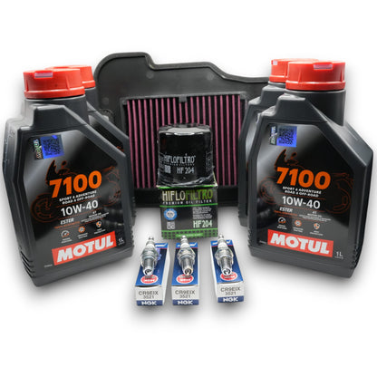 Kit Afinación Yamaha MT09 FZ09 Motul 7100 10W40
